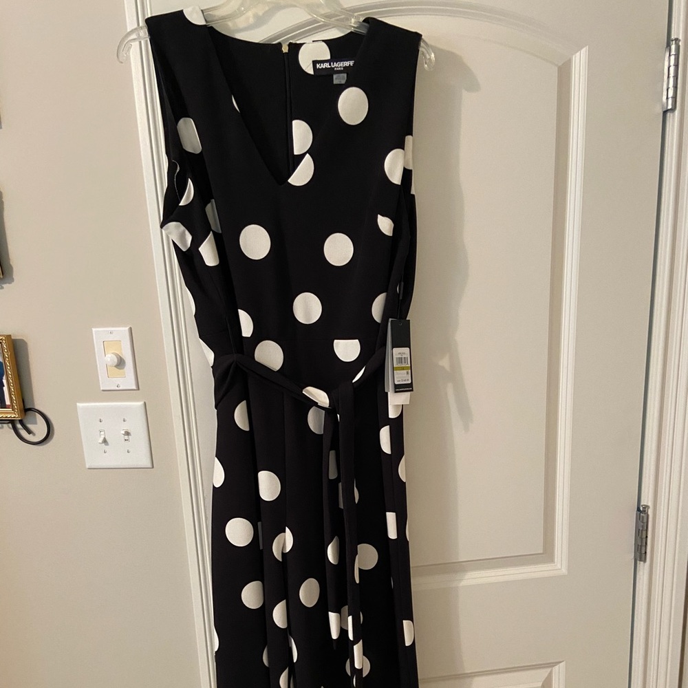 Karl Lagerfeld cropped jumpsuit NWT